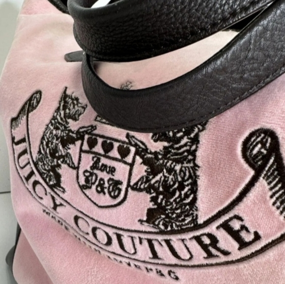 *SOLD SOLD * rare JUICY Couture 💕Y2K BABY PINK SCOTTIE TOTE XL  BAG - Picture 2 of 14